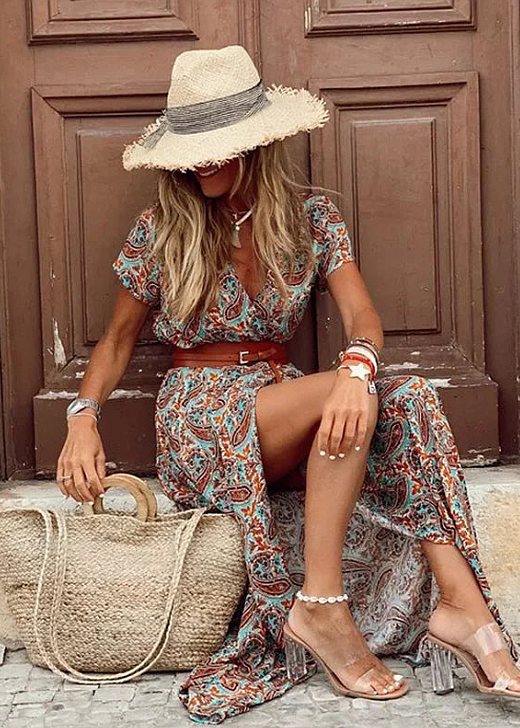 Amarilla™ | Vzdušné Maxi Šaty Boho