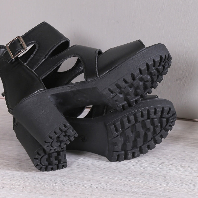 Frederika | Sandály s otevřenou špičkou a vysokým podpatkem